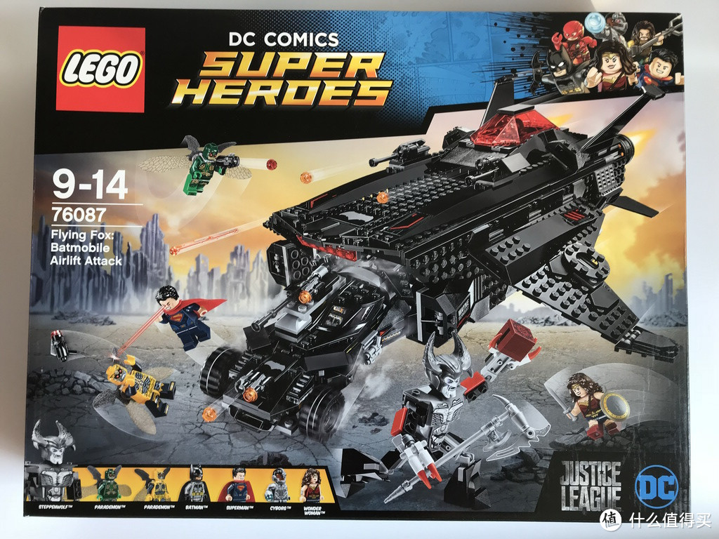 本站首晒#LEGO 乐高拼拼乐— 76087 正义联盟之飞狐：蝙蝠侠空降攻击_拼插积木_什么值得买