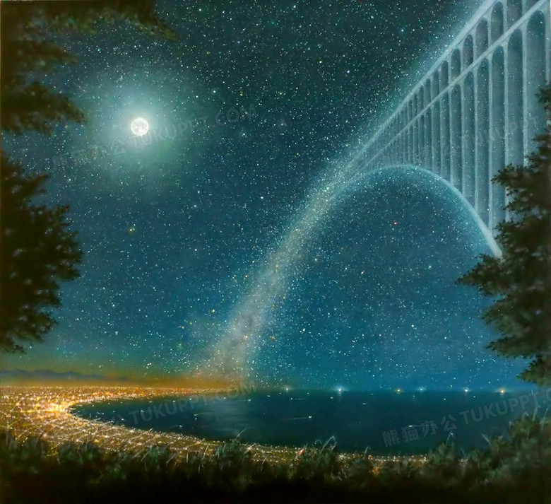 向星空架桥_架向星空之桥_星空桥架动漫