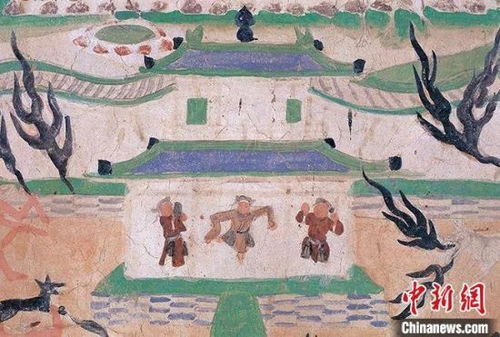 古代游戏壁画,揭秘古人的娱乐生活(图2) 古代游戏壁画,揭秘古人的娱乐生活(图2)