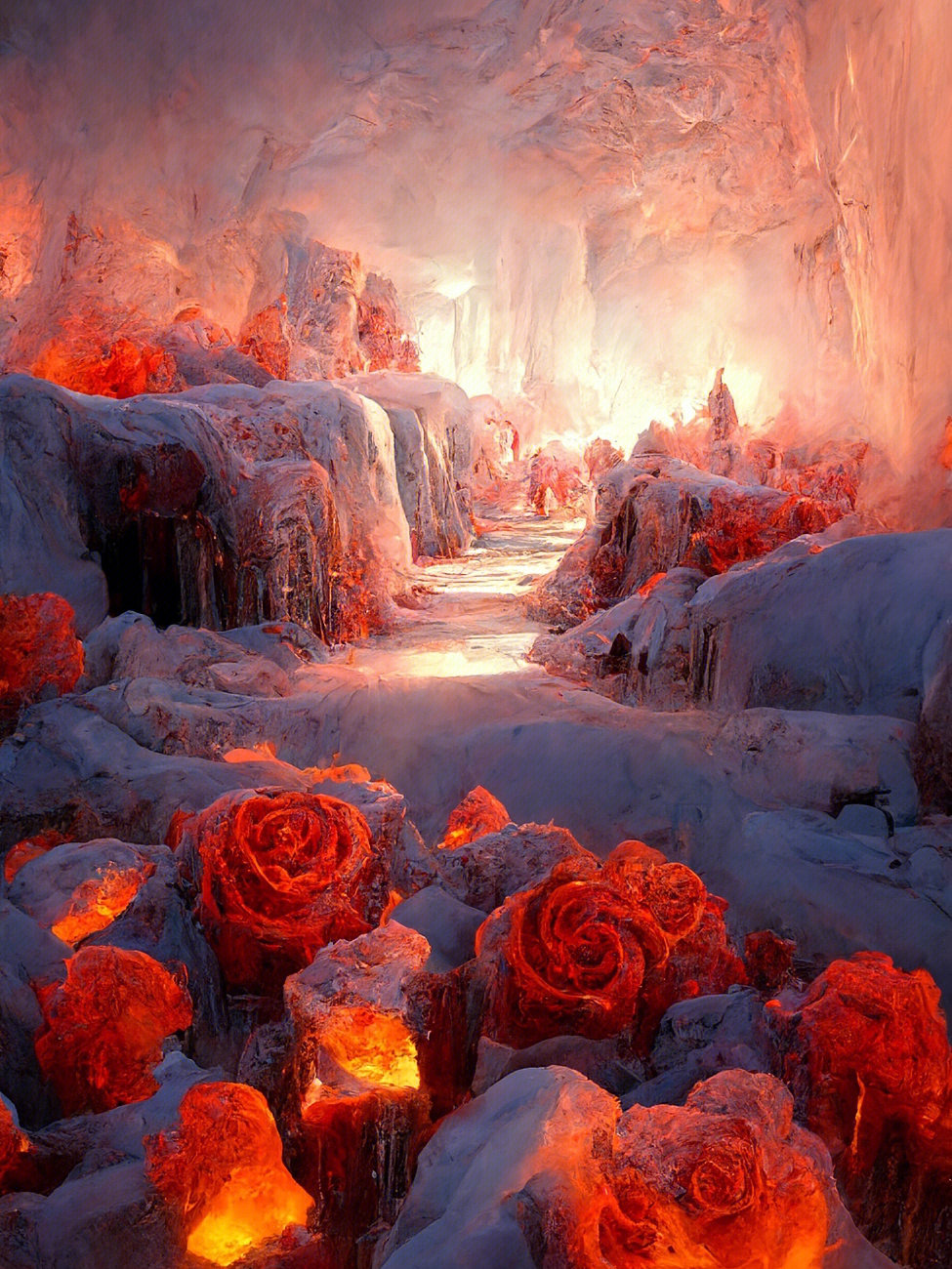 冰之王国冰是沉静而美丽的，一个是火