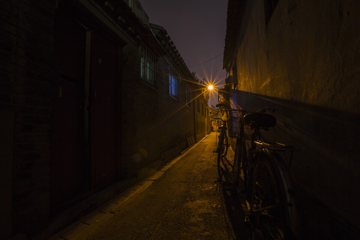 现在北京时间-夜幕降临，北京的灯火辉煌